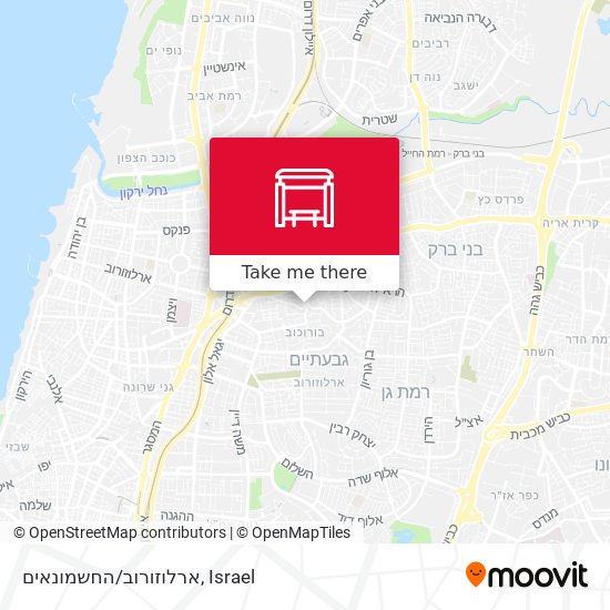 ארלוזורוב/החשמונאים map