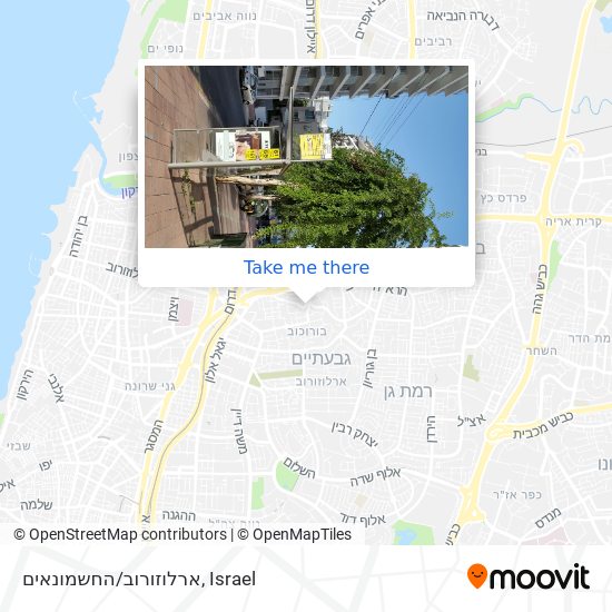 ארלוזורוב/החשמונאים map