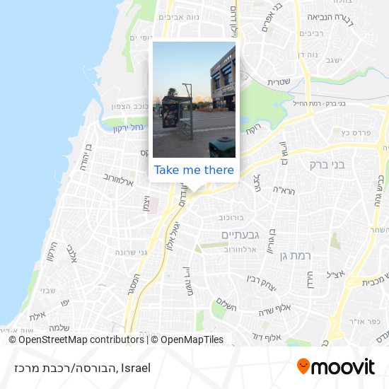 הבורסה/רכבת מרכז map