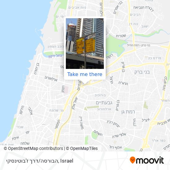 הבורסה/דרך ז'בוטינסקי map