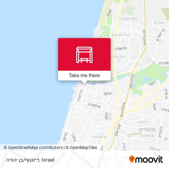 דיזנגוף/בן יהודה map