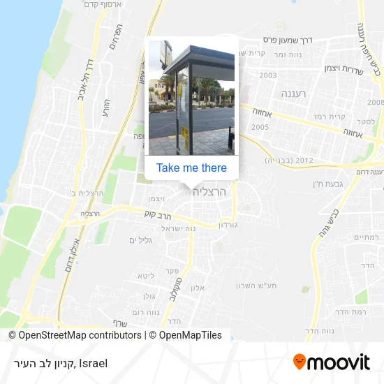 Карта קניון לב העיר