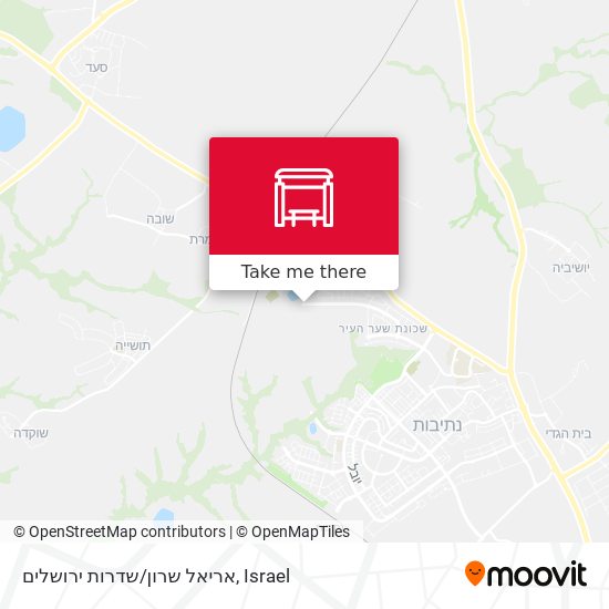 אריאל שרון/שדרות ירושלים map