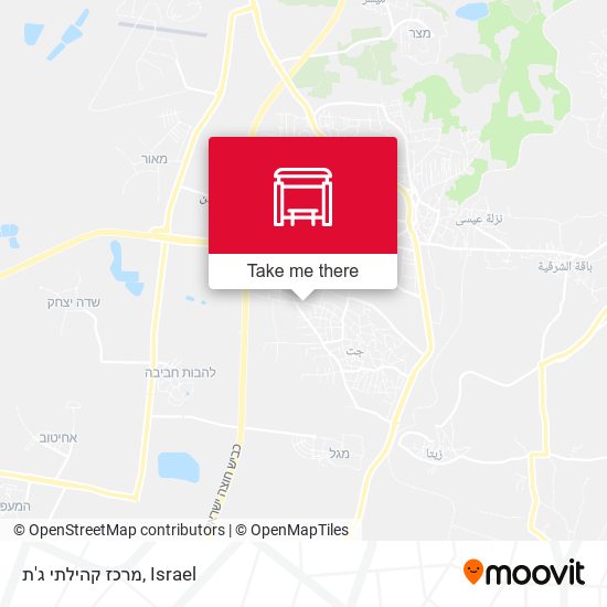 מרכז קהילתי ג'ת map