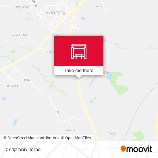 צומת קדמה map