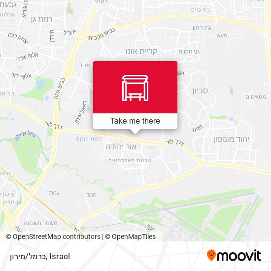 כרמל/מירון map