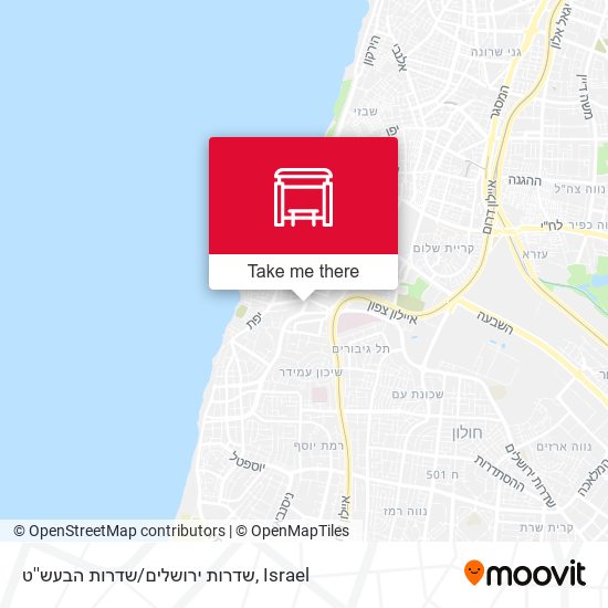 Карта שדרות ירושלים/שדרות הבעש''ט