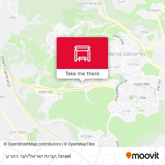 יערות ישראל/יער הזורע map