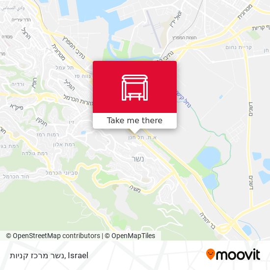 נשר מרכז קניות map