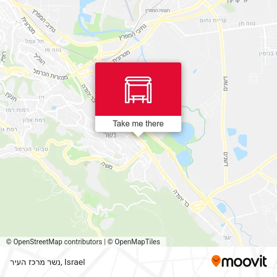 Карта נשר מרכז העיר