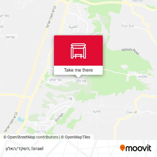 השקד/האלון map