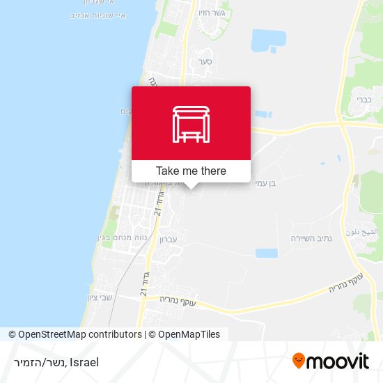 נשר/הזמיר map