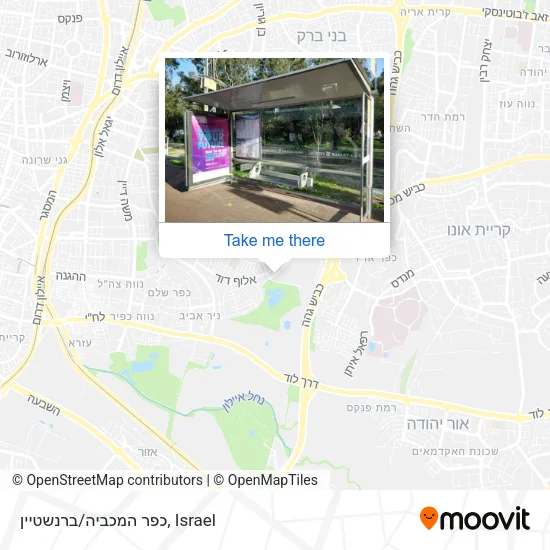 Карта כפר המכביה/ברנשטיין