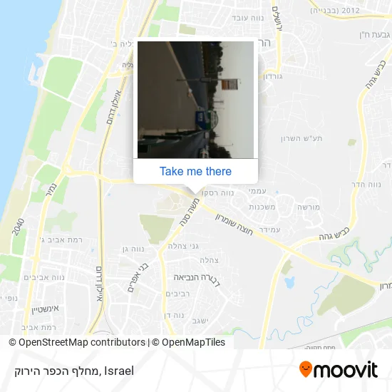 Карта מחלף הכפר הירוק