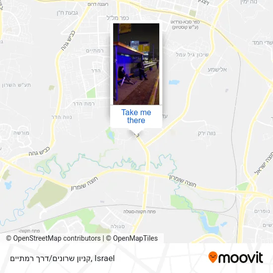 Карта קניון שרונים/דרך רמתיים