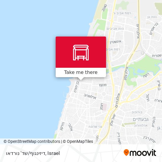 דיזינגוף/שד' נורדאו map