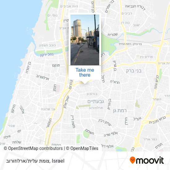 Карта צומת עלית/ארלוזורוב