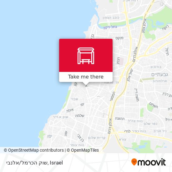 Карта שוק הכרמל/אלנבי