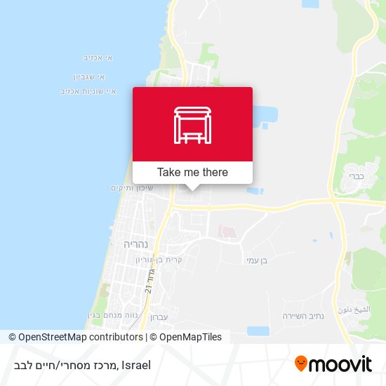 מרכז מסחרי/חיים לבב map