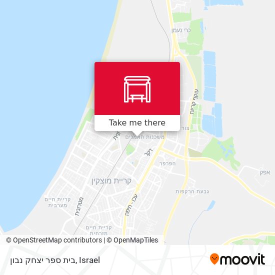 בית ספר יצחק נבון map