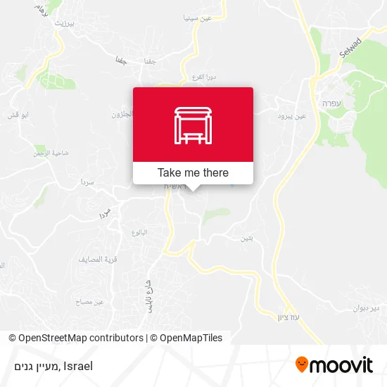 Карта מעיין גנים