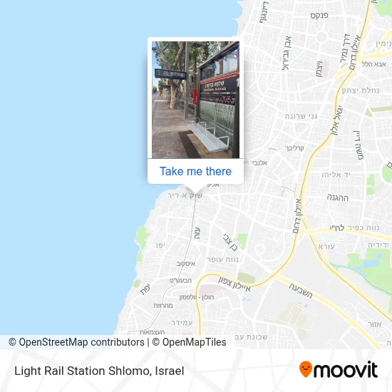 Light Rail Station Shlomo map