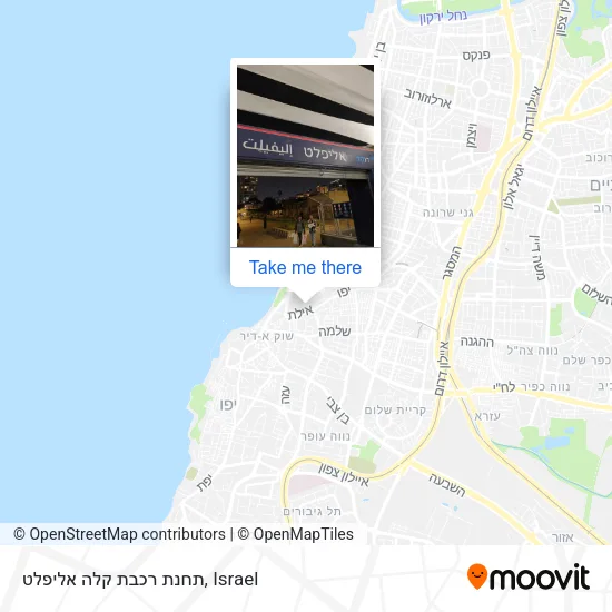 Карта תחנת רכבת קלה אליפלט
