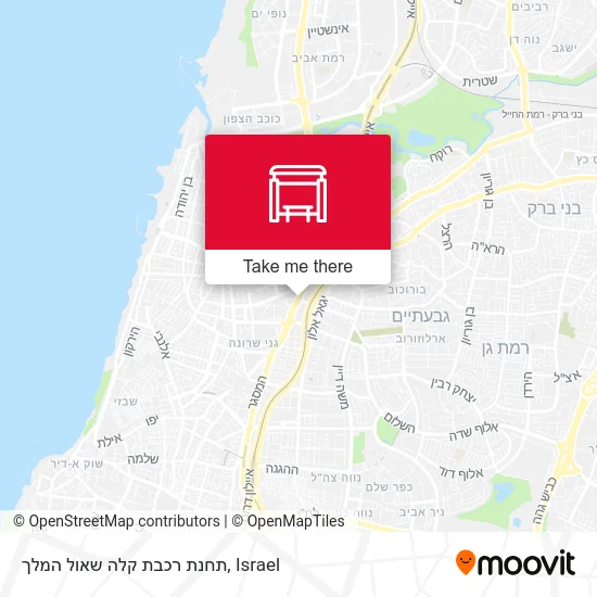 King Saul Light Rail Station map