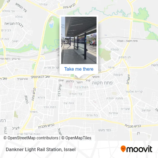 Dankner Light Rail Station map