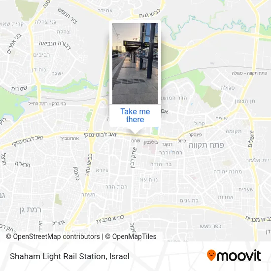 Shaham Light Rail Station map