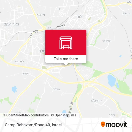 Camp Rehavam/Road 40 map