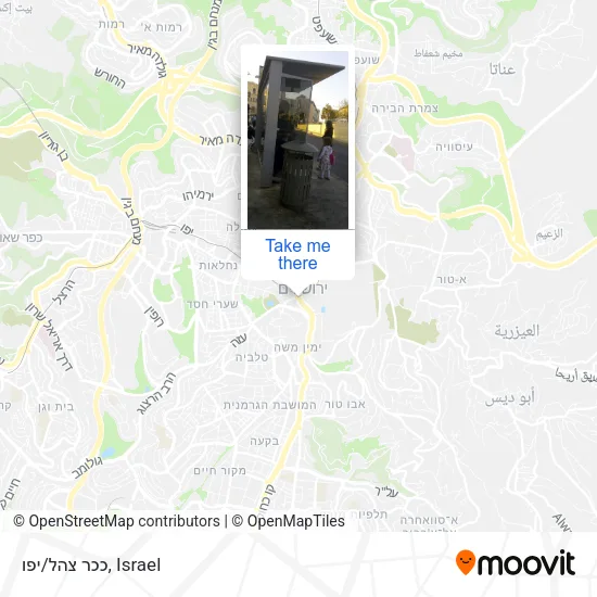 Карта ככר צהל/יפו