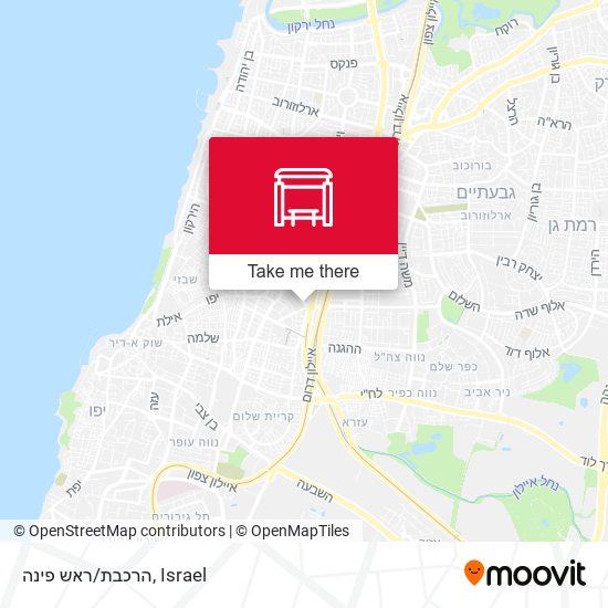 הרכבת/ראש פינה map