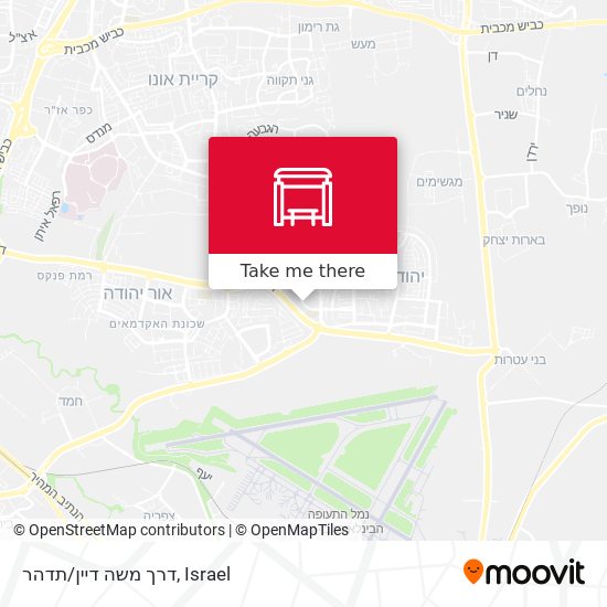 דרך משה דיין/תדהר map