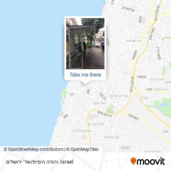 יהודה הימית/שד' ירושלים map