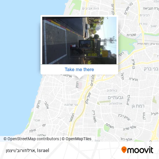 ארלוזורוב/ויצמן map