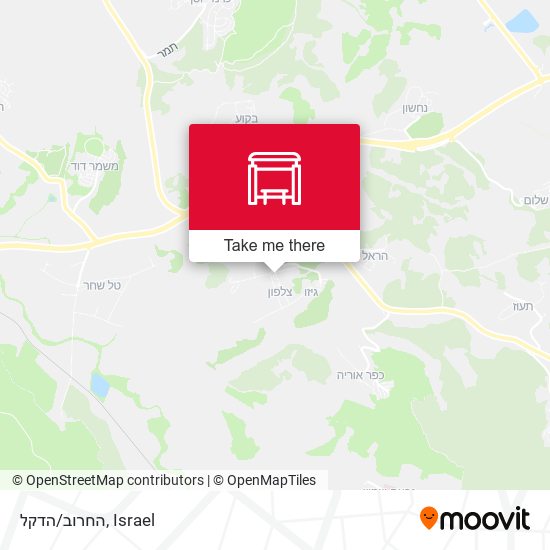 Карта החרוב/הדקל