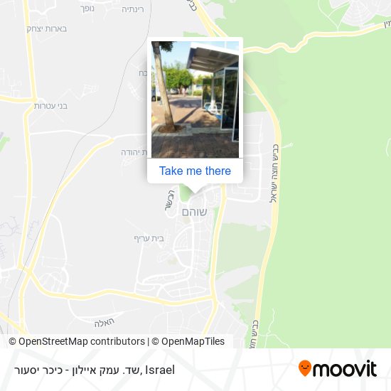 שד. עמק איילון - כיכר יסעור map