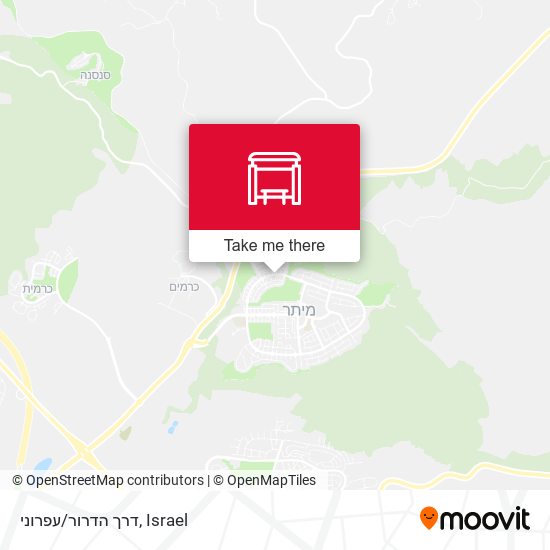 דרך הדרור/עפרוני map