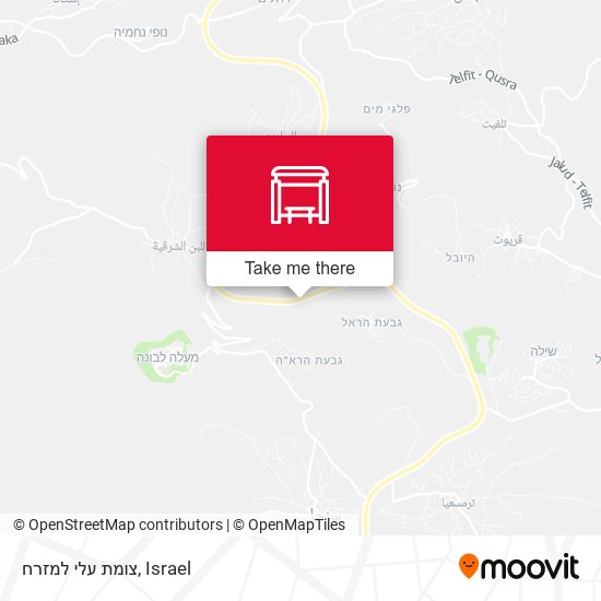 צומת עלי למזרח map