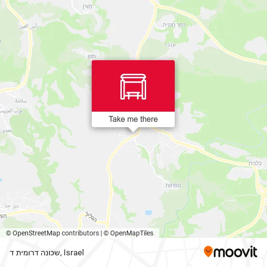 Карта שכונה דרומית ד
