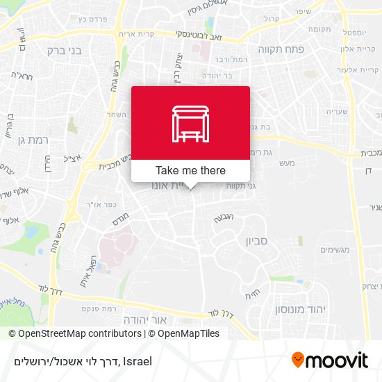 דרך לוי אשכול/ירושלים map
