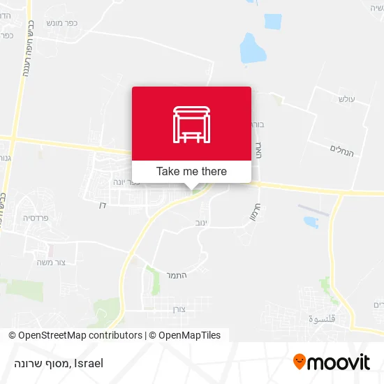 Карта מסוף שרונה