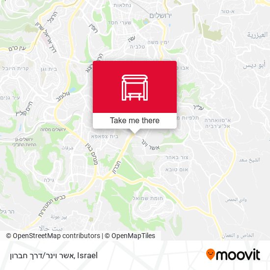 Карта אשר וינר/דרך חברון