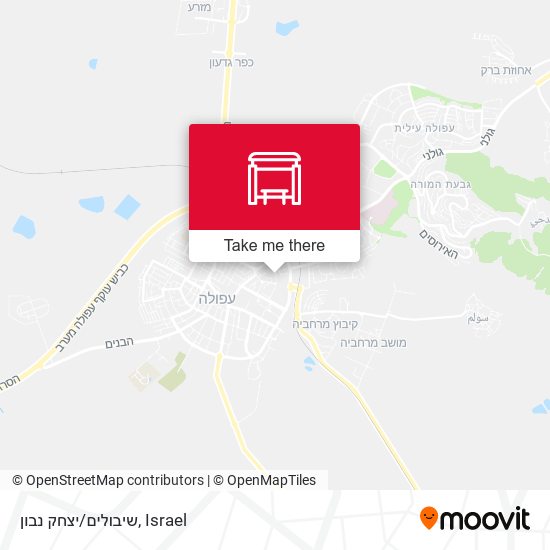 שיבולים/יצחק נבון map