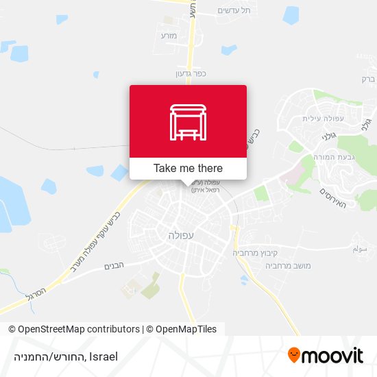 החורש/החמניה map