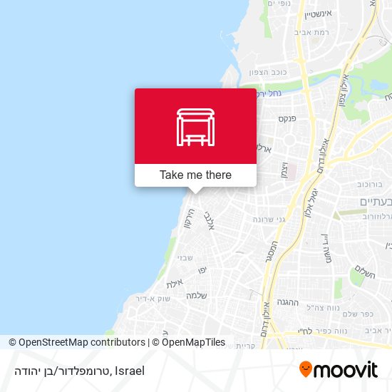 טרומפלדור/בן יהודה map