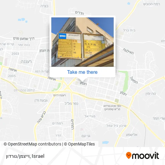 וייצמן/גורדון map