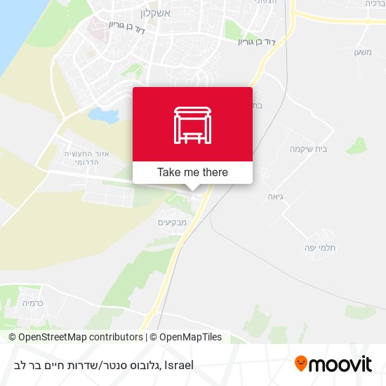גלובוס סנטר/שדרות חיים בר לב map