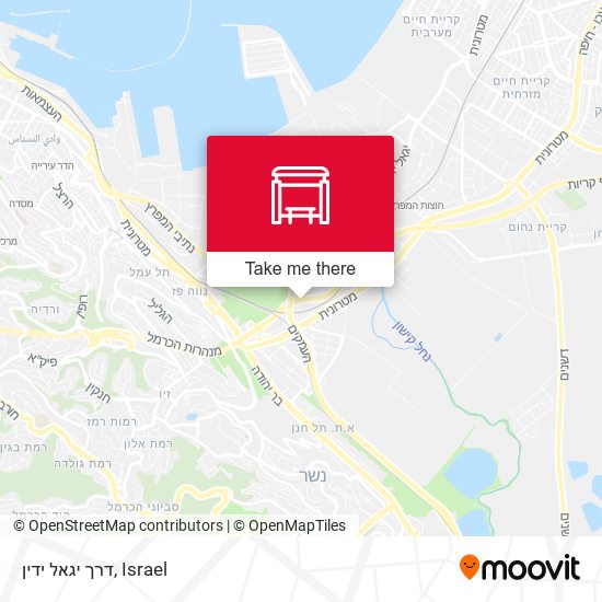 דרך יגאל ידין map